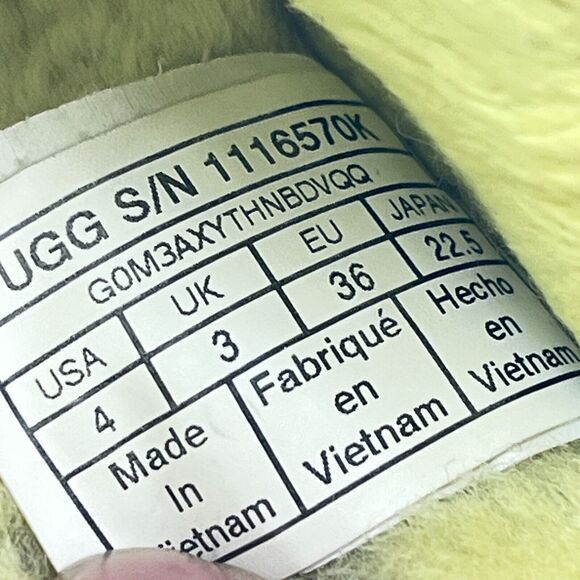 UGG Fluff Yeah Green Multicolor Slide Slip On Slippers 1116570K Youth Size 4 - Picture 8 of 10